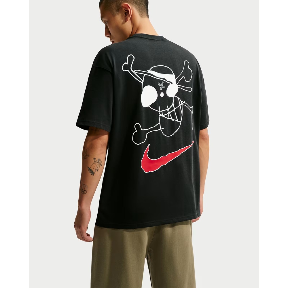 Size S- Nike x One Piece Men's Black Regular Short Sleeve T-Shirt IX8507-010